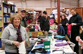 Volunteers at Eastside Baby Corner